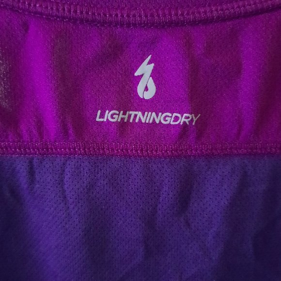 New Balance Size Large Purple Lightning Dry Athletic Tshirt - Picture 5 of 9